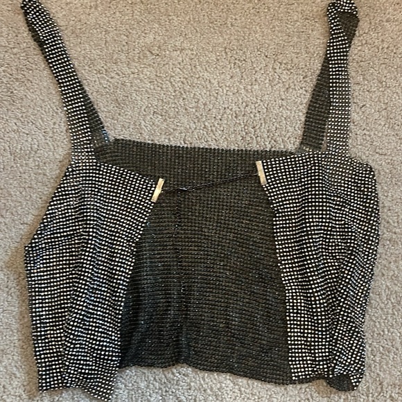 UO Chainmail Rhinestone Top - Picture 2 of 4